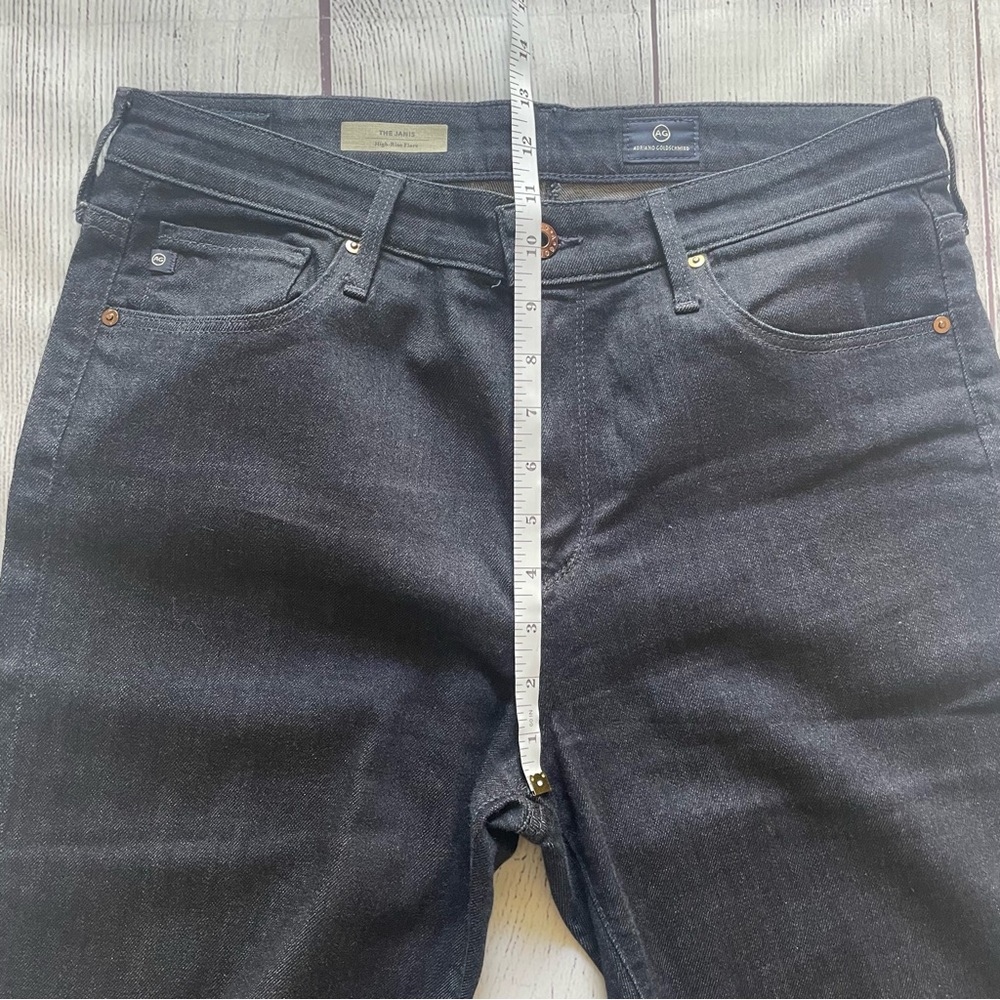 AG Adriano Goldschmied Janis High Rise Flare Jeans Size 31R - Picture 5 of 9